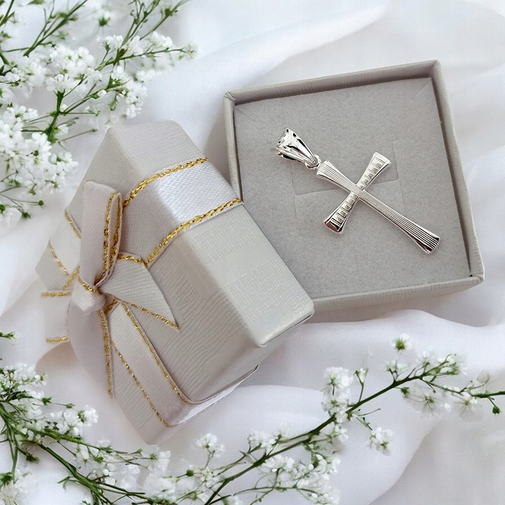 Krzyżyk srebrny bez wizerunku srebro pr.925