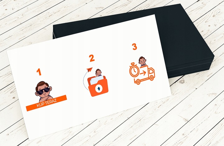 Wizytówki DRUK z projekt Canva 300 szt GRUBE 350g