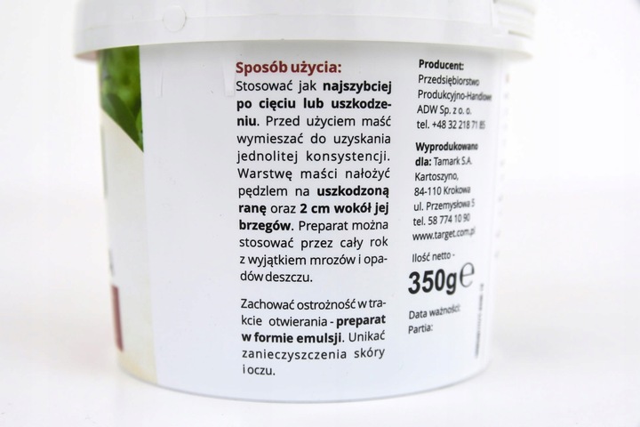 MAŚĆ OGRODNICZA NA RANY DRZEW ZABLIŹNIA CHRONI DO SZCZEPIEŃ TARGET