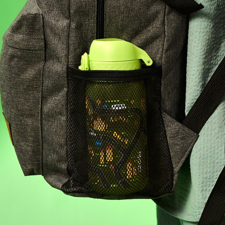 BUTELKA BIDON NA WODĘ ZIELONY AUTKA AUTA SAMOCHODY POJAZDY ION8 0,35 l