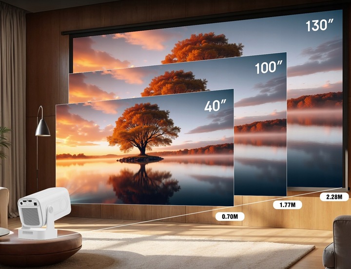 Projektor MAGCUBIC HY310 4K 1080P Android AF WiFi Bluetooth Głośnik NOWOŚĆ