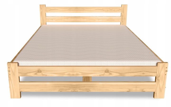 ŁÓŻKO DREWNIANE 180x200 B sosnowe WYSOKI ZAGŁÓWEK