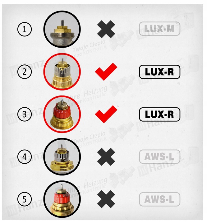 Termostat GRZEJNIKOWY RA-N do KALORYFERÓW PURMO Głowic termostatyczna