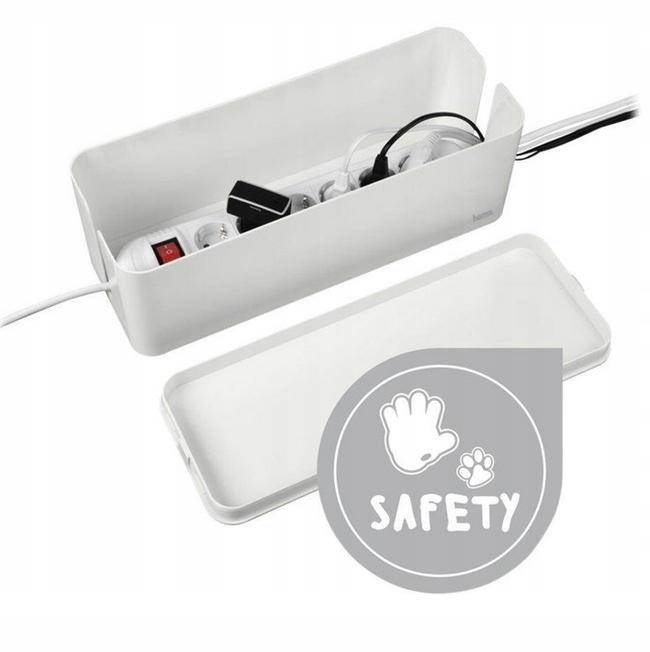 POJEMNIK ORGANIZER NA KABLE PUDEŁKO LISTWY KABLI L