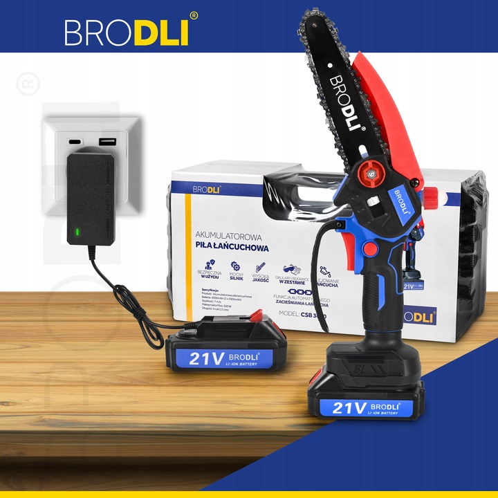 PIŁA ŁAŃCUCHOWA AKUMULATOROWA PILARKA GAŁĘZIÓWKA OLEJOWANIE AUTO