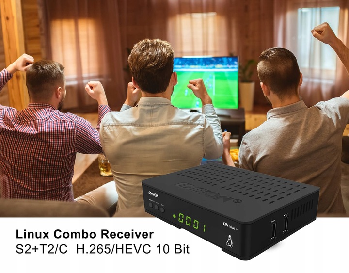 Edision Os NINO+ Full Hd Linux E2 odbiornik Combo