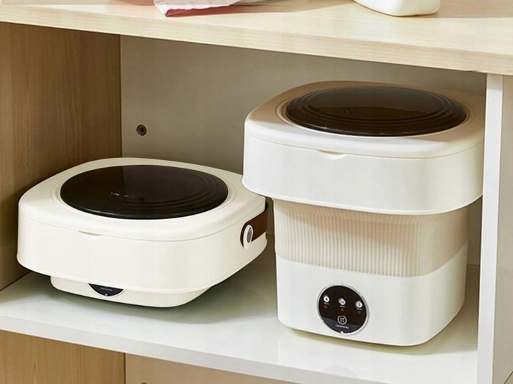 PRALKA TURYSTYCZNA PRZENOŚNA MINI SKŁADANA AUTOMATYCZNA Z WIROWANIEM