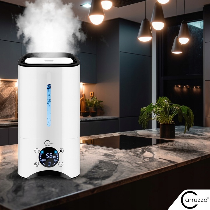 Nawilżacz powietrza AUTOMATYCZNY + AROMATERAPIA 6w1 +12 OLEJKÓW FILTR