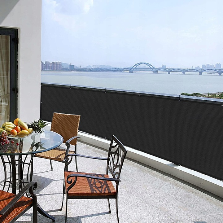 OSŁONA NA BALKON NA TARAS PŁOT MATA BALKONOWA 1x7m SOLIDNA +MOCOWANIE