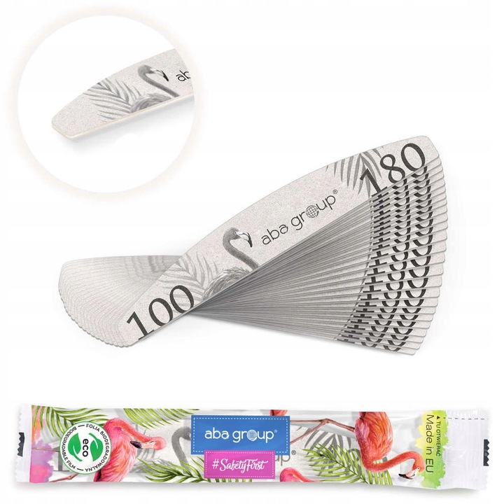 Aba Group Pilnik Półksiężyc Slim 100/180 Folia 100 sztuk Bezpieczny Pakiet