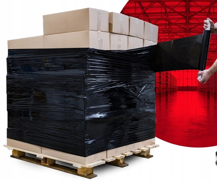 FOLIA STRETCH 3KG XXL STRECZ CZARNA CZARNY DOBRZE KRYJĄCA BARDZO MOCNA