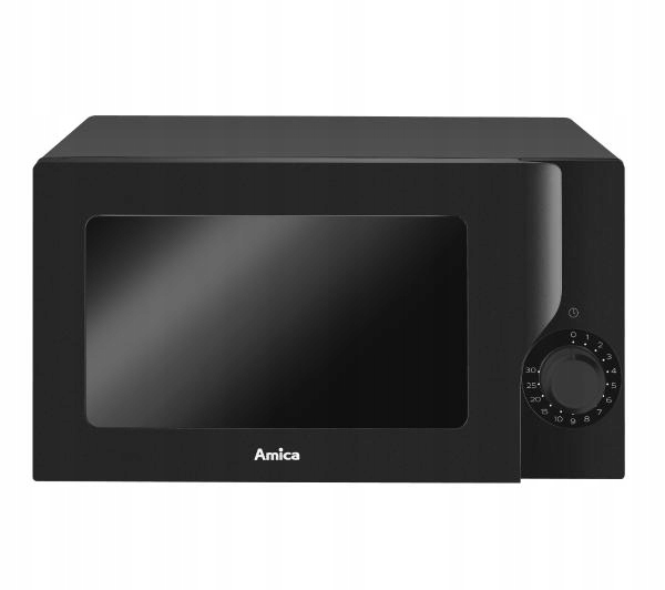 Kuchenka mikrofalowa Amica AMGF17M2B 600W 17L Timer Czarna do