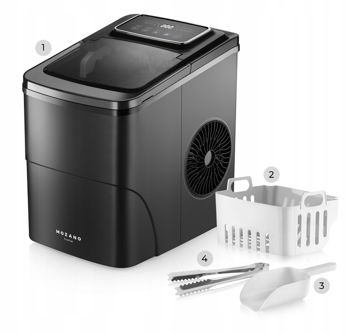 KOSTKARKA DO LODU 12KG DOMOWA MASZYNA DO KOSTEK 160W EKSPRESOWY LÓD