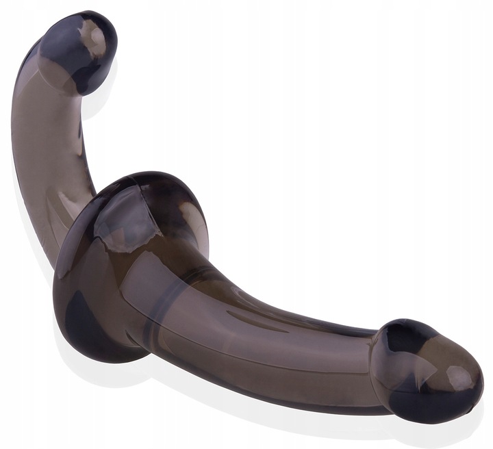 DWUSTRONNY ŻELOWY PENIS STRAP ON DLA PAR BEZ PASÓW