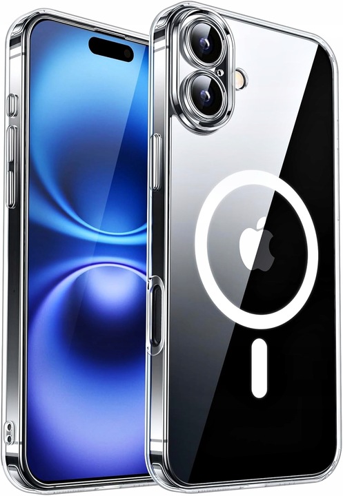 Etui PRZEZROCZYSTE do iPHONE 16 do MagSafe Clear Case + 2 SZTUKI SZKŁO 9H