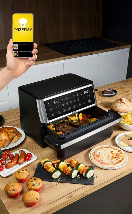 Frytkownica beztłuszczowa 11L Air Fryer Yoer 2800W 12 programów 23