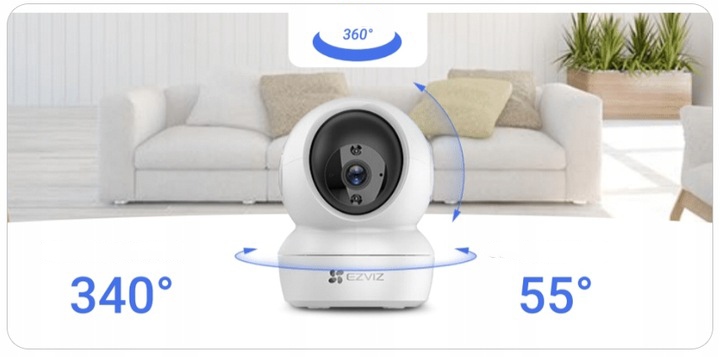 Kamera WiFi EZVIZ CP1 4MPx 2K+ Niania Obrotowa Audio Mikrofon Głośnik