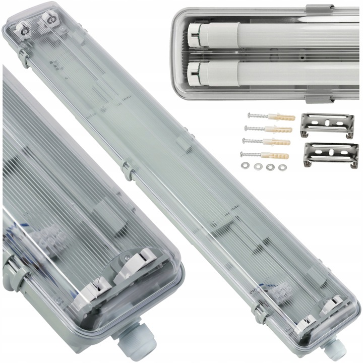 Oprawa Hermetyczna LED 120cm Lampa Do Garażu Warsztatu Na Świetlówki