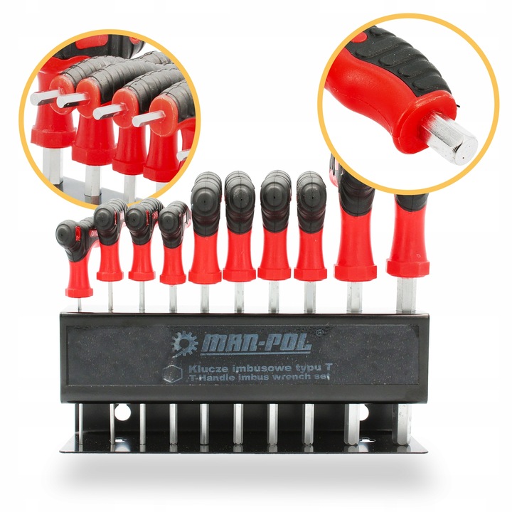 10x KLUCZE IMBUSOWE HEX IMBUSY ZESTAW 2-10 mm Rowerowe Sześciokątne