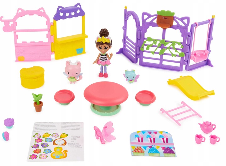 KOCI DOMEK GABI ZESTAW PLAC ZABAW ZE ZJEŻDŻALNIĄ FIGURKA WRÓŻKICIA LALECZKA