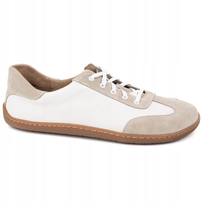 Buty barefoot minimalistyczne skórzane WASAK 0744W białe 39