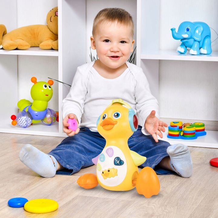 KACZUSZKA KACZKA INTERAKTYWNA EDUKACYJNA MUZYCZNA ŚPIEWA TAŃCZY CHODZI