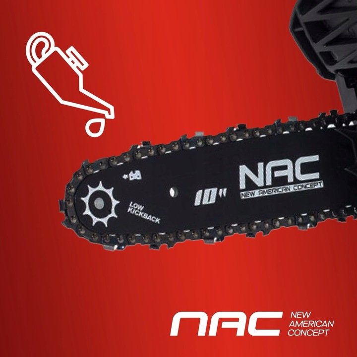 PIŁA SPALINOWA PILARKA ŁAŃCUCHOWA GAŁĘZIÓWKA NAC 25,4CC 25CM LEKKA