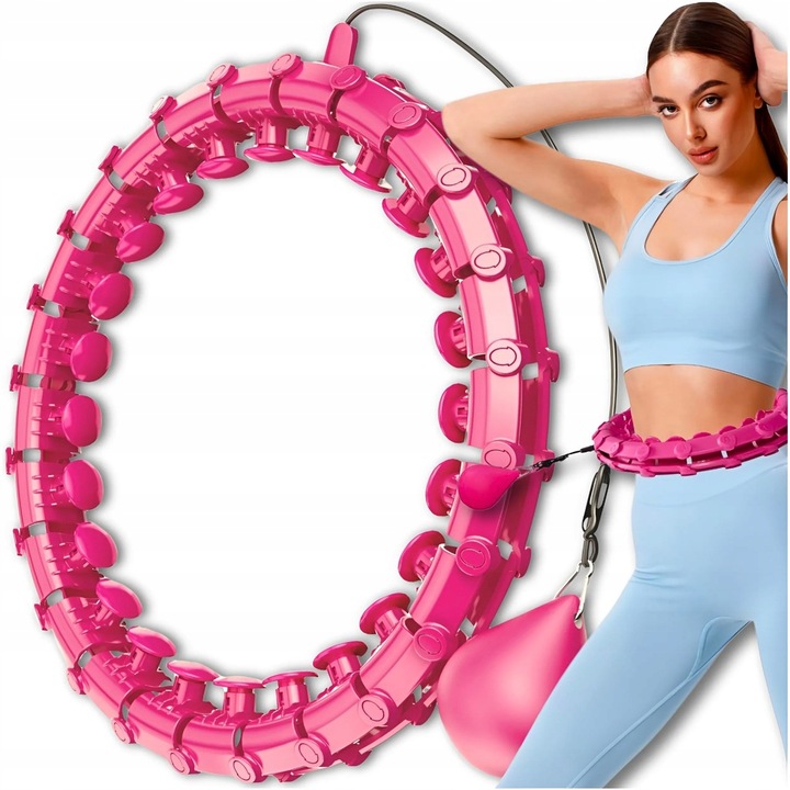 HULA HOP Z OBCIĄŻENIEM Odchudzające Obciążnikiem Smart z Wypustkami HULAHOP