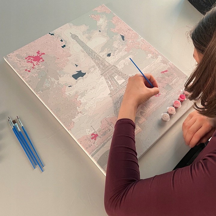 Malowanie po Numerach 40x50 Obraz na Ramie do Malowania Zestaw dla Dzieci