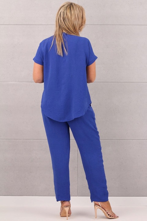 ELEGANCKI KOMPLET DAMSKI DUŻE ROZMIARY POLSKI PRODUCENT BLUZKA I SPODNIE