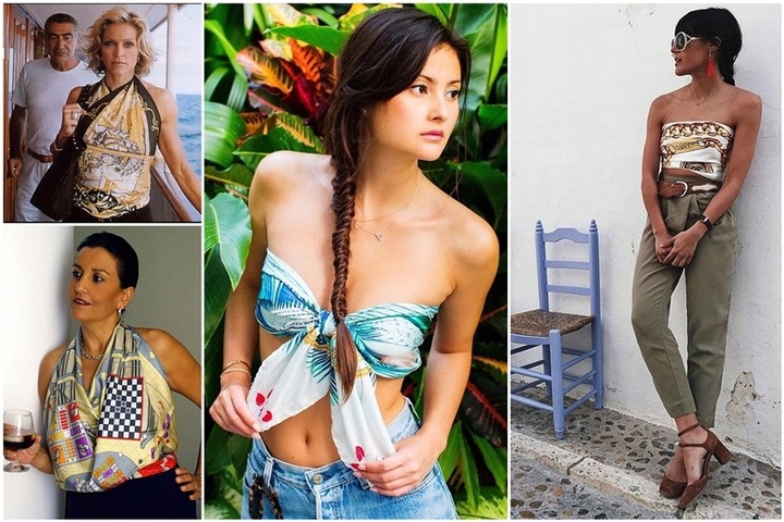 APASZKA CHUSTA DAMSKA lekka elegancka chustka gawroszka kwadratowa