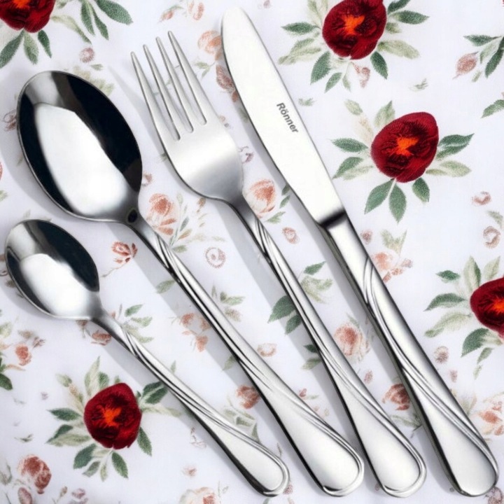 SZTUĆCE ZESTAW OBIADOWY KOMPLET 48 ELEMENTY DLA 12 OSÓB