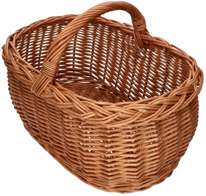 KOSZ KOSZYK WIKLINOWY NA ZAKUPY PIKNIK GRZYBY 45 CM WIELKANOC