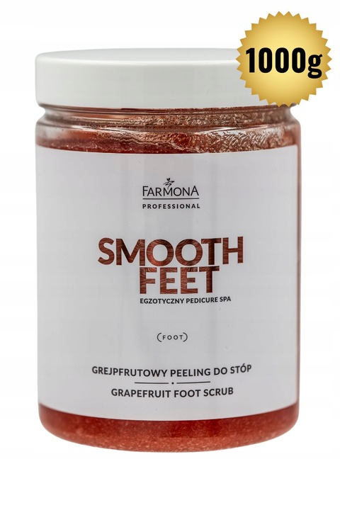 SMOOTH FEET, Grejpfrutowy peeling do stóp 1000g