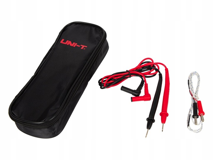 MULTIMETR AMPEROMIERZ MIERNIK PRĄDU CĘGOWY TrueRMS ETUI LCD ZESTAW