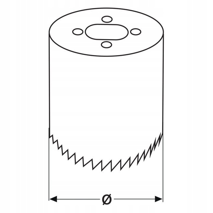 OTWORNICA BI-METALOWA 60 MM + UCHWYT DO OTWORNIC BI-METALOWYCH 32-200