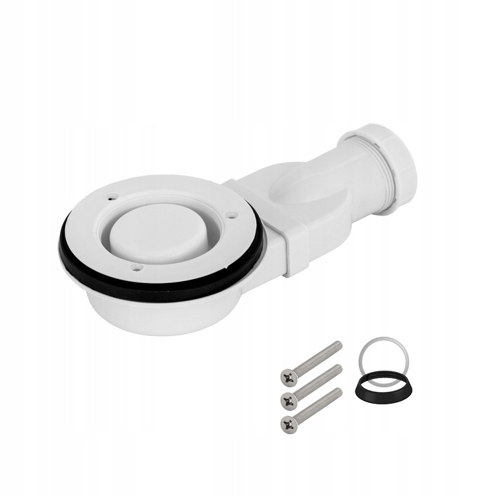 SYFON POZIOMY 90 mm BRODZIKOWY NISKI CZYSZCZONY OD GÓRY ODPŁYW fi 40