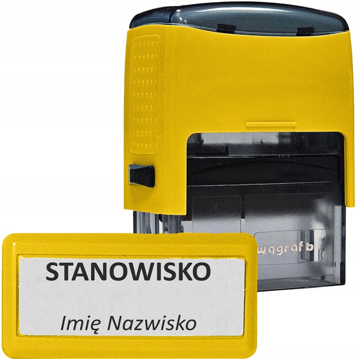 WAGRAF B2 - Pieczątka do 4 wersów - 12 kolorów obudowy do wyboru - IMIENNA