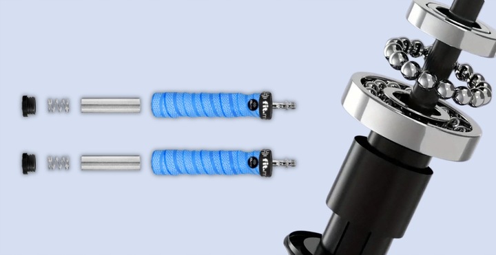 SKAKANKA BOKSERSKA Z OBCIĄŻENIEM OBROTOWYMI GŁOWICAMI REGULOWANA WYTRZYMAŁA