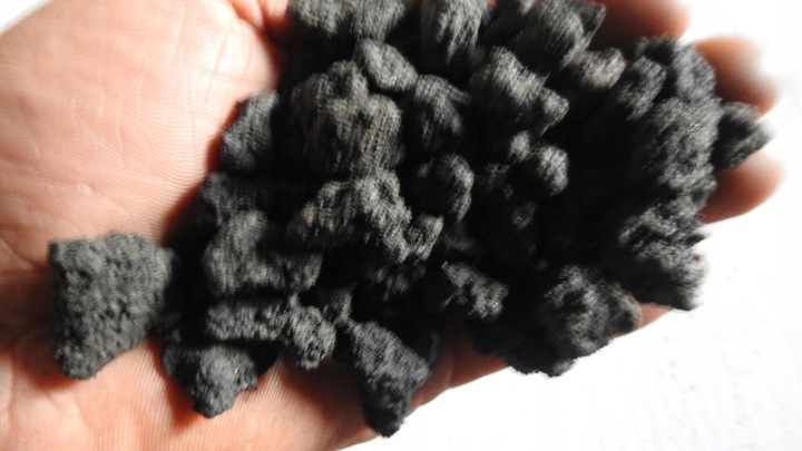 LAWA WULKANICZNA CZARNA GRAFIT PODŁOŻE ŻWIREK AKWARIUM DNO 8-16 mm 25 kg