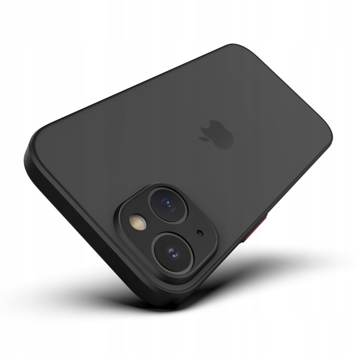 ETUI DO IPHONE 13 MATOWE CASE OCHRONA APARATU WZMACNIANE | CZARNE