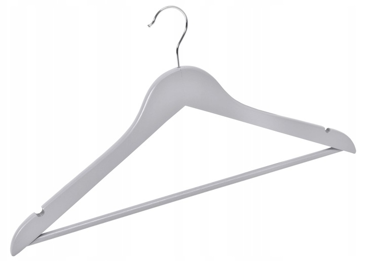 WIESZAK DREWNIANY SZARY NA UBRANIA WIESZAKI UBRANIOWE DREWNIANE 10