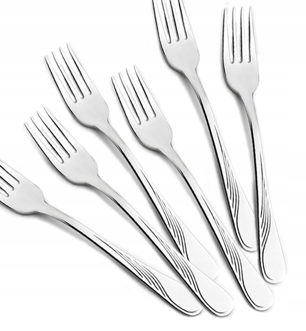 GERLACH CELESTIA SZTUĆCE 6x WIDELEC OBIADOWY LUZ POŁYSK