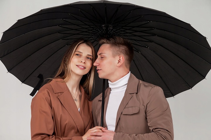 Duży Parasol Rządowy Premium 24 Druty z Włókna Elegancki Parasolka Lux