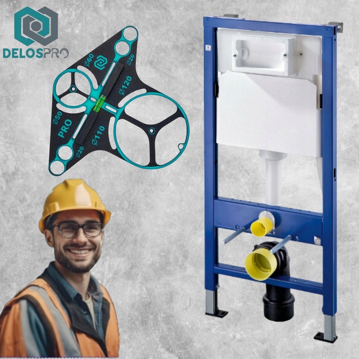 SZABLON WZORNIK OTWORÓW PŁYTEK GEBERIT TOALETA WYTRZYMAŁY GIĘTKI