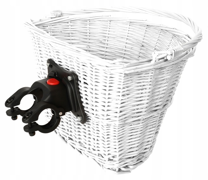 KOSZ NA ROWER WIKLINOWY CLICK KLIK KOSZYK BIAŁY