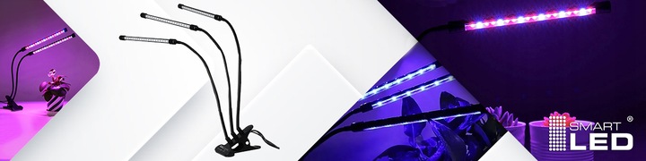 Lampa LED do wzrostu uprawy roślin timer USB klips