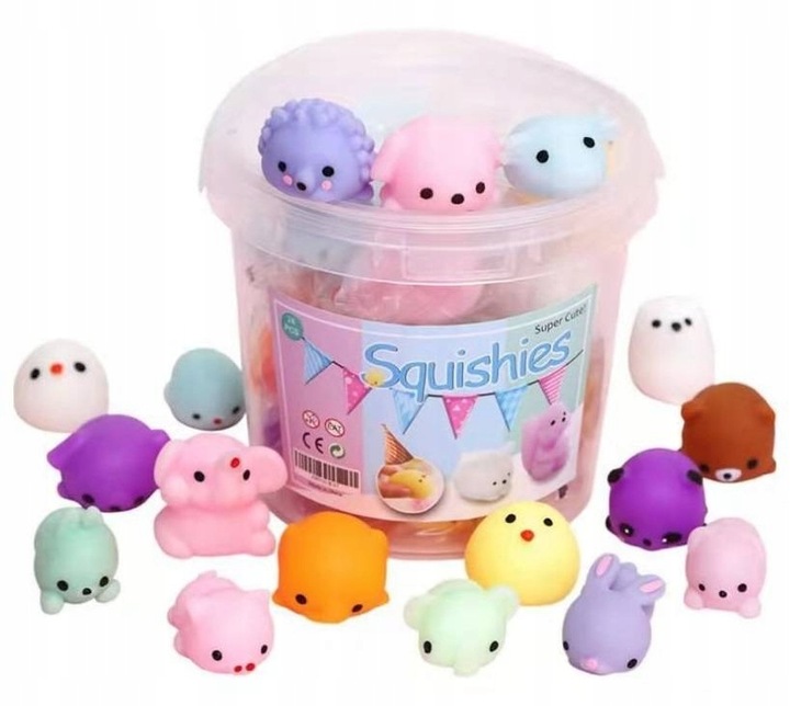 MOCHI SQUISHY FIDGET GNIOTKI POP IT GNIOTEK 24 szt
