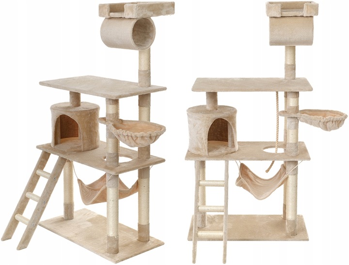 DRAPAK DLA KOTA WIEŻA LEGOWISKO DOMEK Z HAMAKIEM