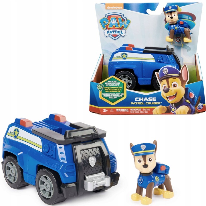 PSI PATROL CHASE POJAZD RADIOWÓZ POLICJA + FIGURKA ECO ZESTAW 2W1